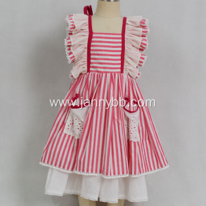 Dollcake remake baby girls red stripe dress